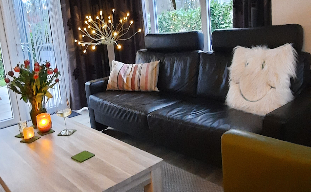 gemütliche Sofagarnitur